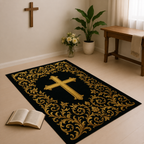 Handmade Christian Cross Rug