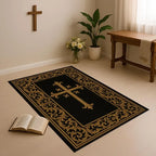 Handmade Christian Cross Rug