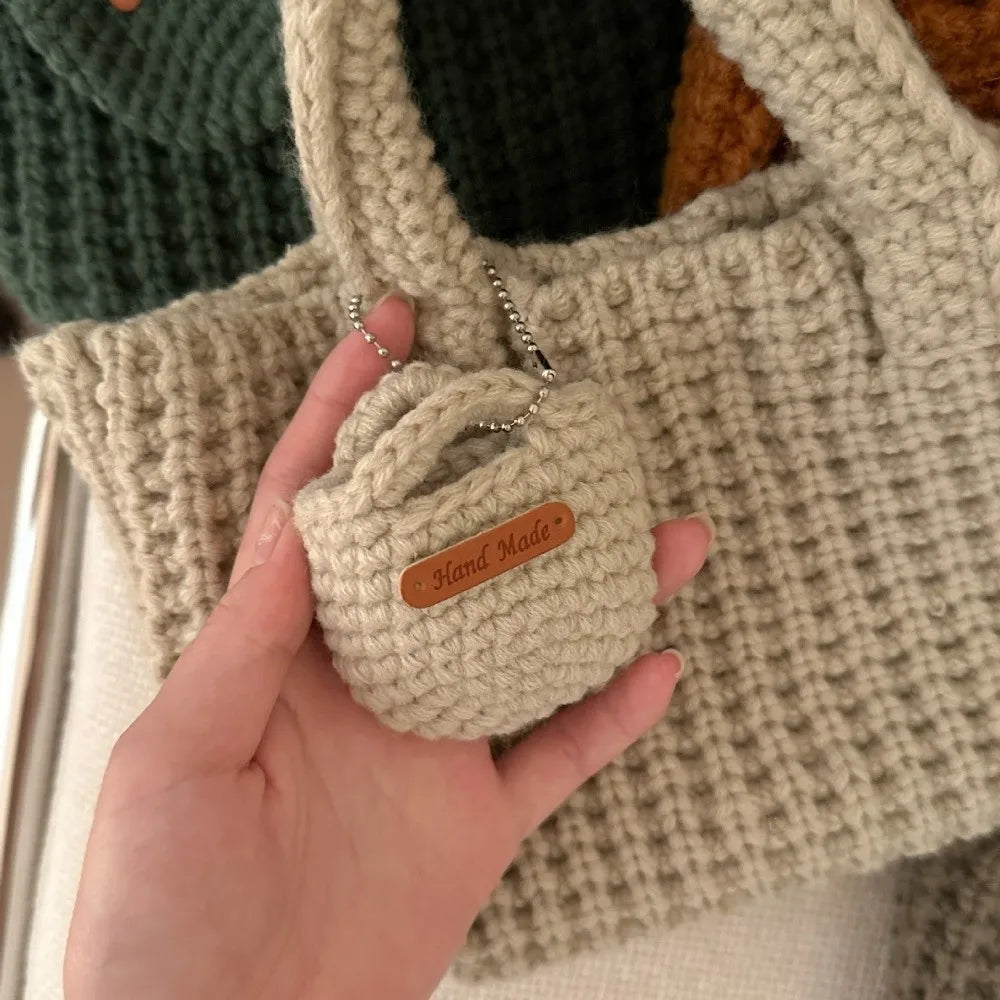 Handmade Crochet Tote Bag – Soft Knitted Everyday Handbag