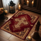 Handmade Christian Cross Rug