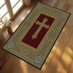 Handmade Christian Cross Rug
